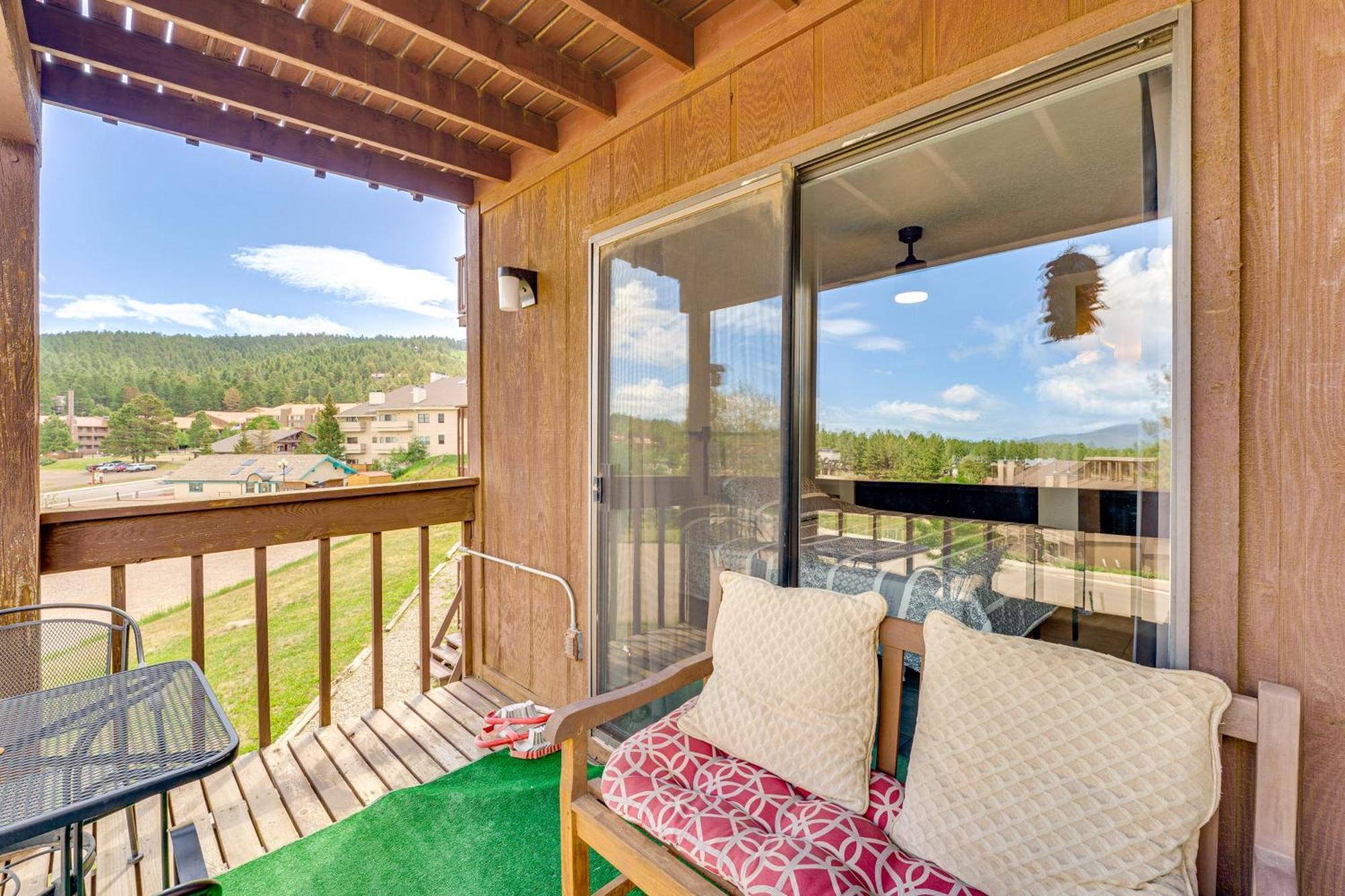 Angel Fire Mountain Condo Steps To Ski Resort! Luaran gambar