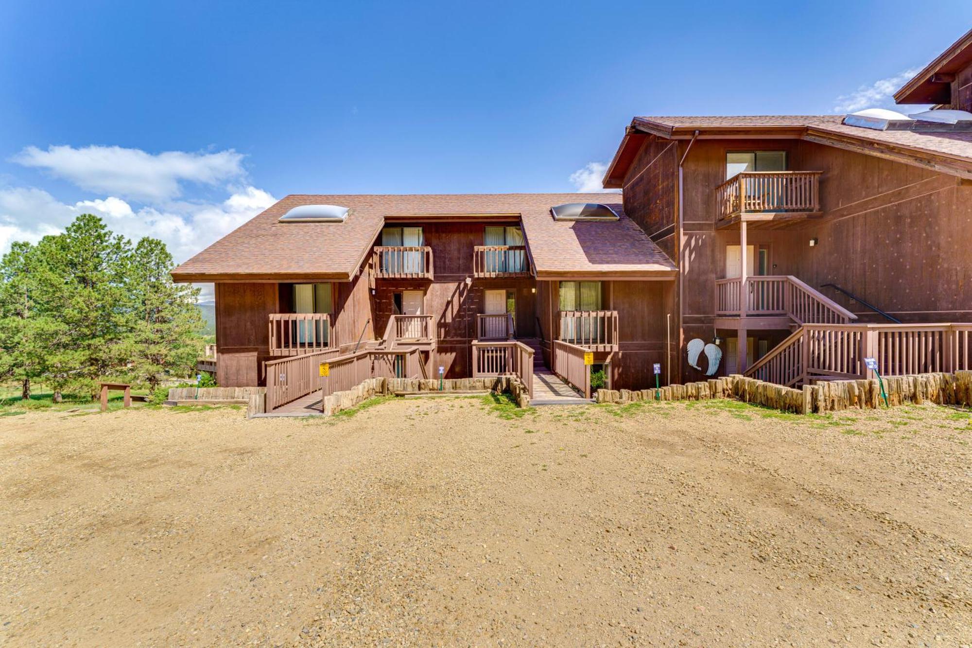 Angel Fire Mountain Condo Steps To Ski Resort! Luaran gambar